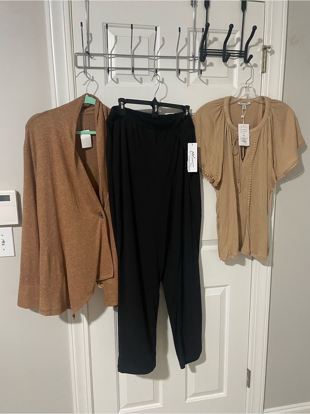 Classic Black Wide-Leg Pants – Effortless Everyday Comfort 1x stretchy waist